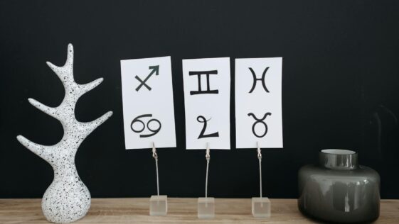 Star Signs Symbols on Cards