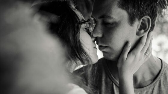 kissing couple