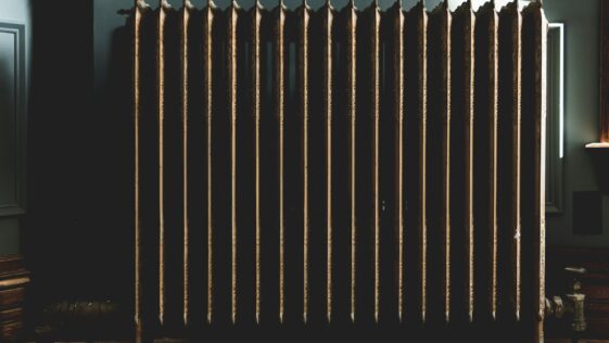 photo of gray oil heater