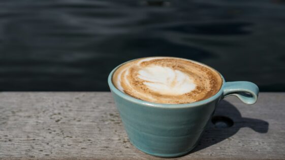 coffee latte in mug