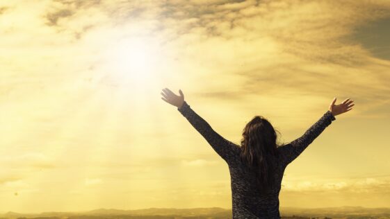 woman, sky, sunlight