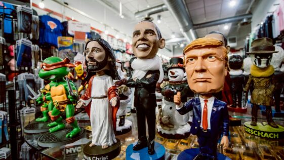 assorted bobblehead figurines inside the store