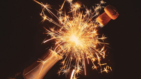 yellow fireworks in the sky during nighttime
