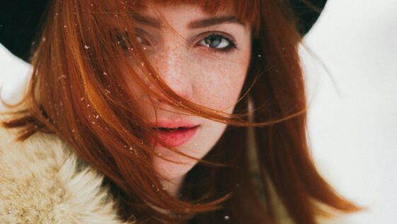 woman wearing fur coat