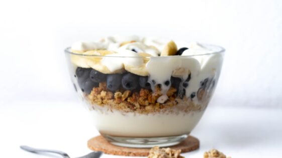round white glass bowl