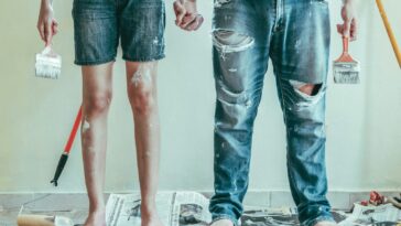 2 person wearing blue denim jeans